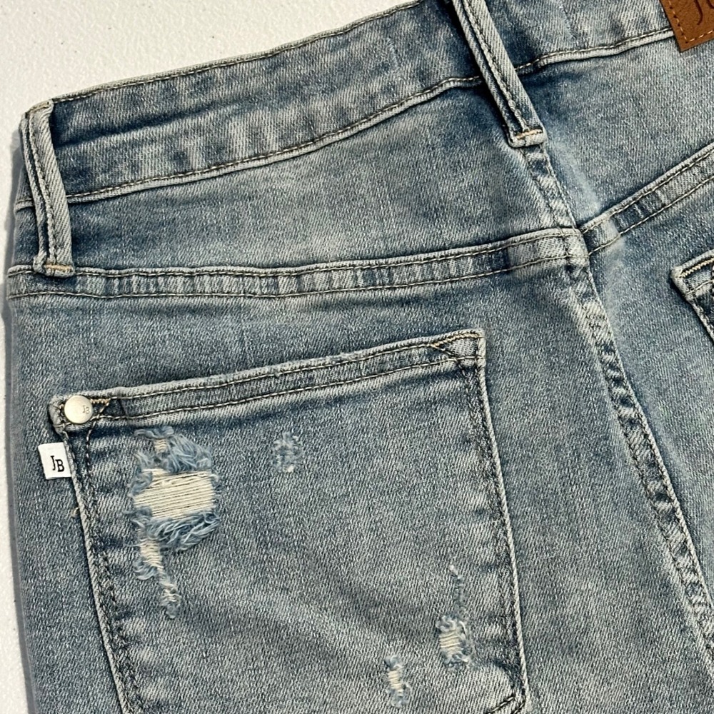 Judy Blue High Waisted Distressed Denim Shorts Womens Small Light Wash JB150184 - Picture 13 of 16